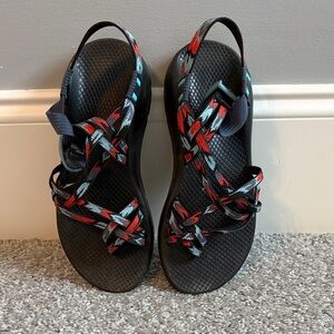 Chaco Women's Sandals with Red and Blue Straps